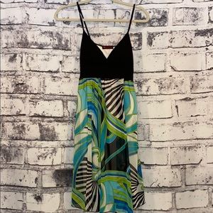 First Kiss- Black/colorful dress